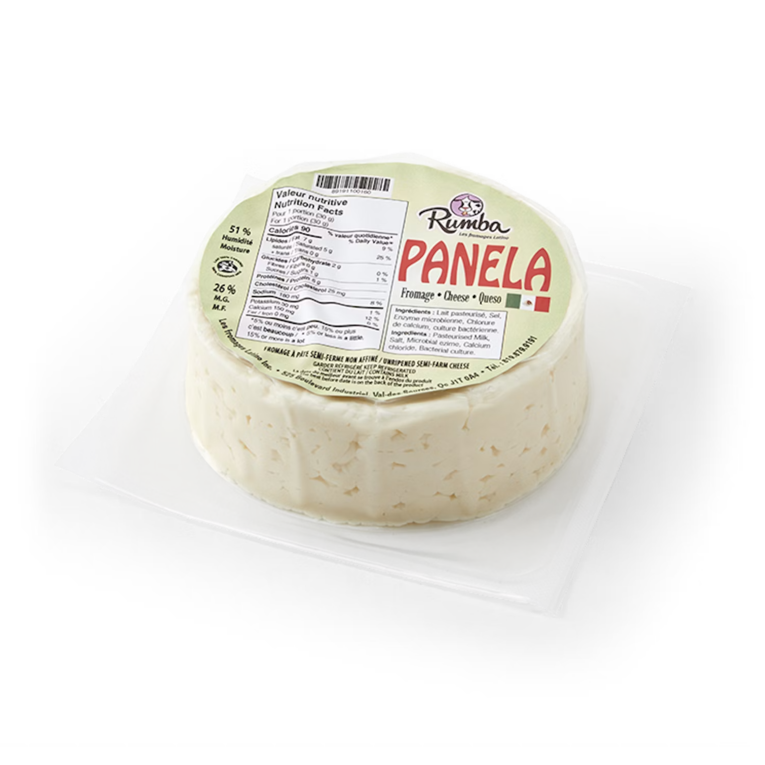 Queso Panela Latino 350gr | Fromage mexicain | Par Rumba
