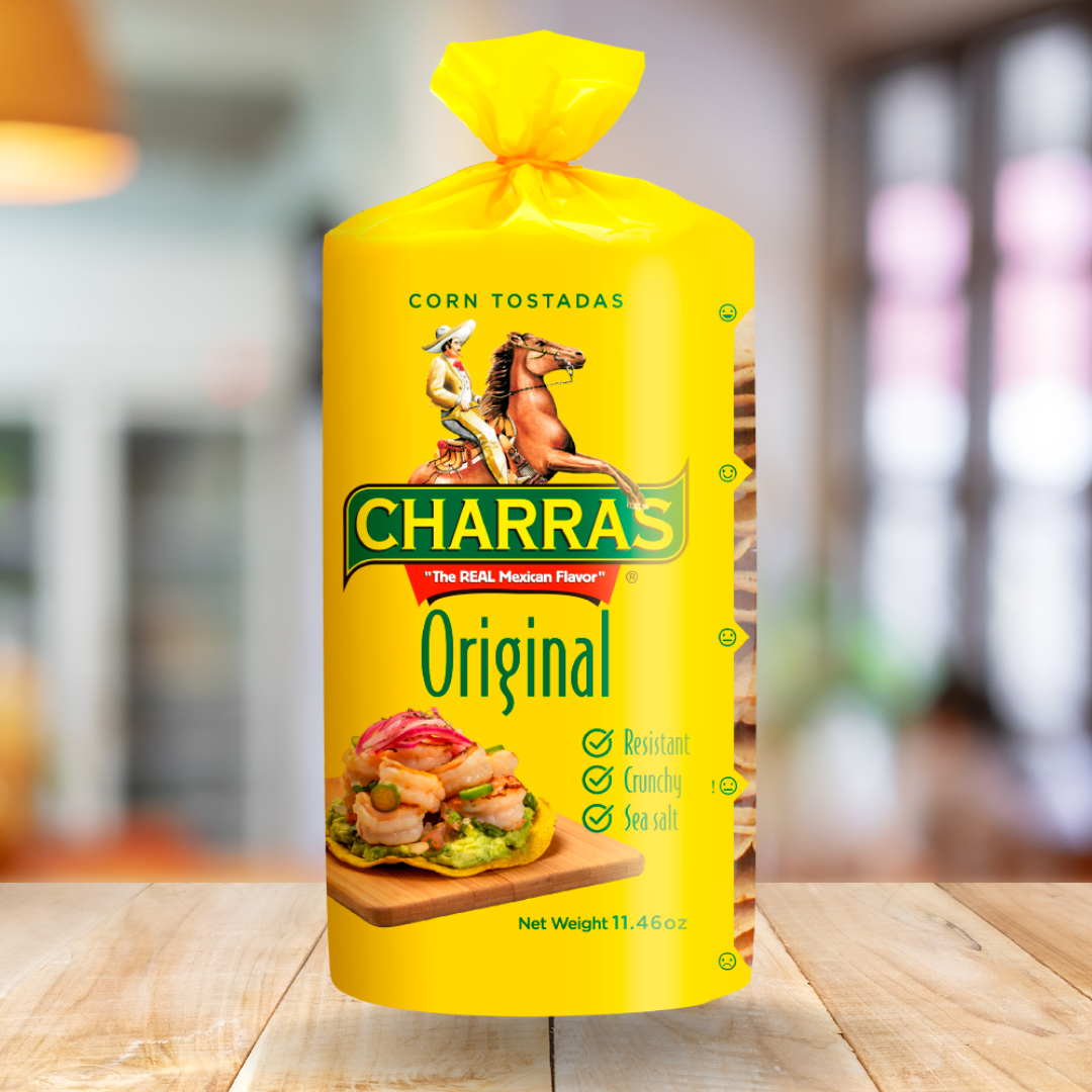 Charras Tostadas  350g | Tostadas Caseras 16oz  | By Charras