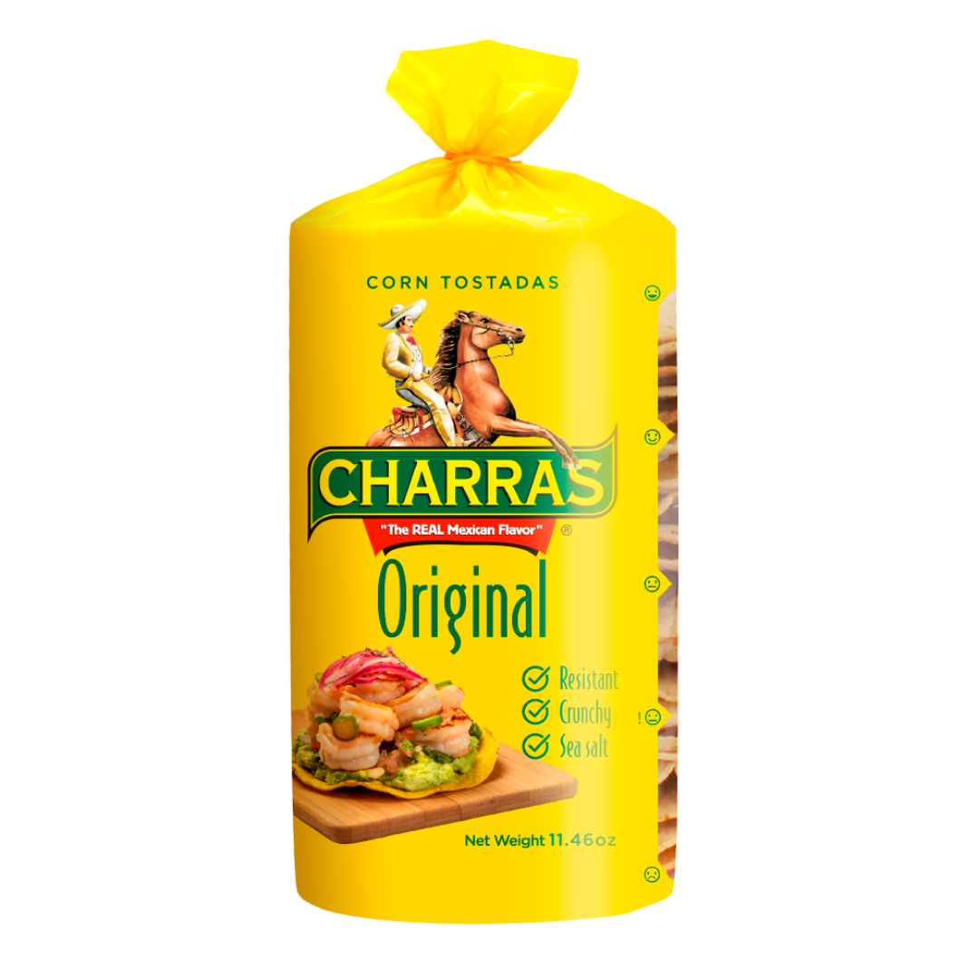 Charras Tostadas  350g | Tostadas Caseras 16oz  | By Charras