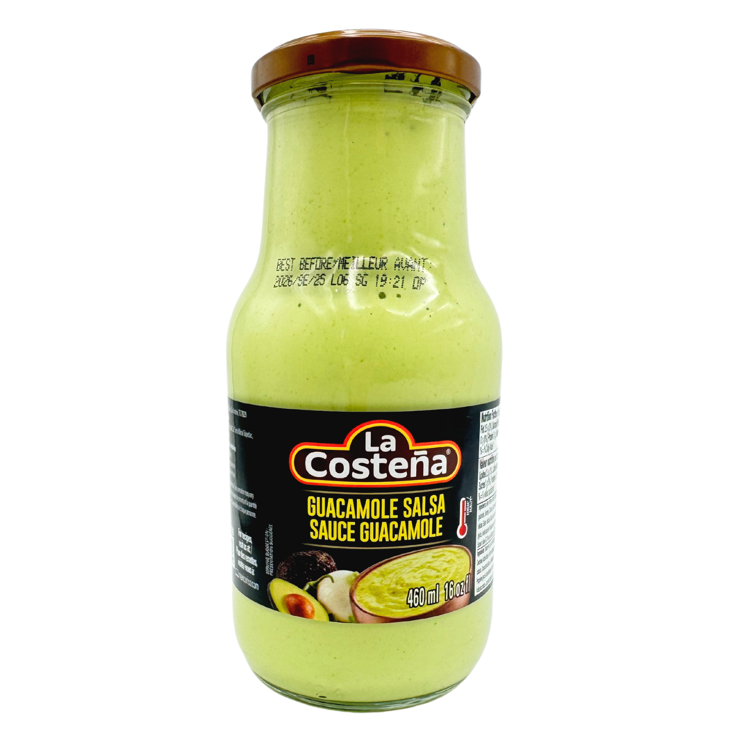 Guacamole Sauce 460 ml | Hot Premium Avocado Sauce 16 oz | By La Costena