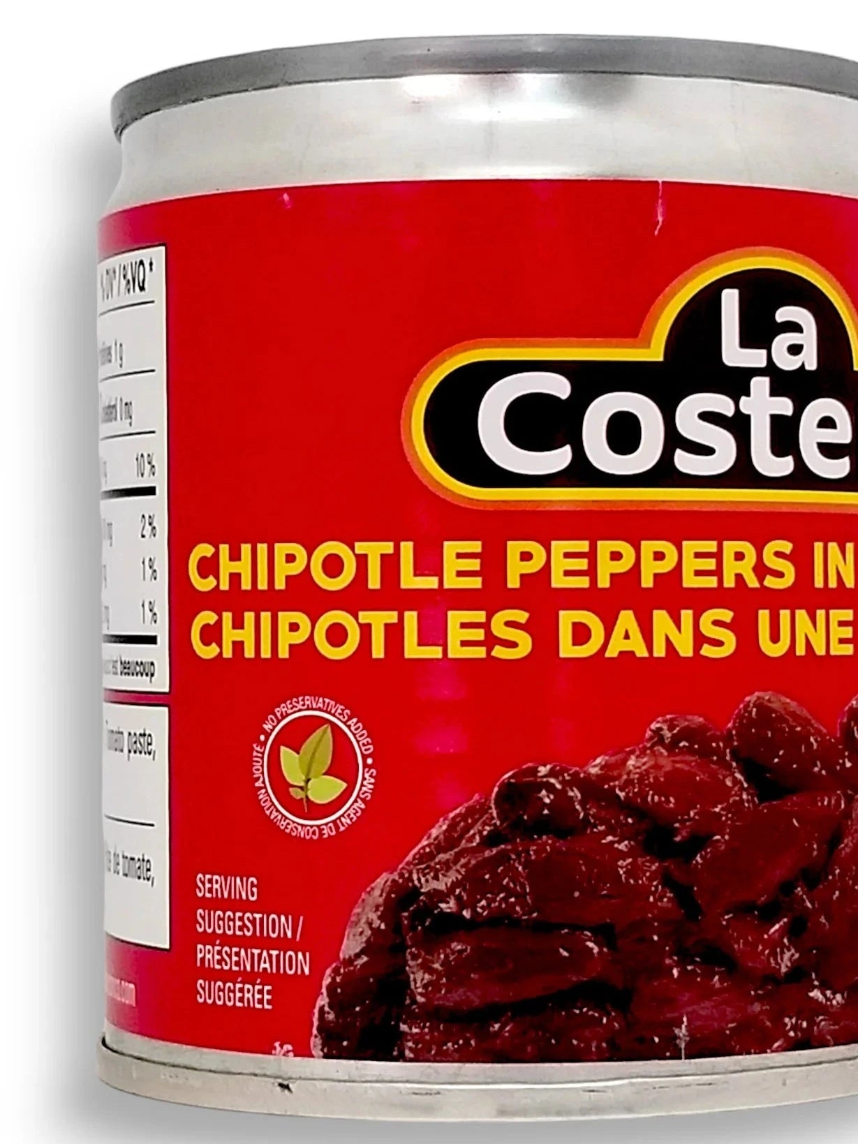 Chipotle Peppers 6.5 oz | Can Chile Chipotle Peppers in Adobo Sauce 186 ml | By La Costeña