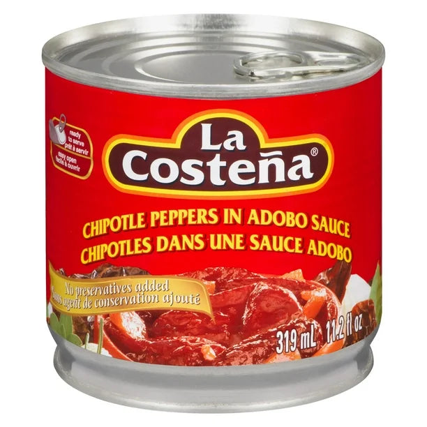 Chipotle Peppers 10.8 oz | Can Chile Chipotle Peppers in Adobo Sauce 319 ml | By La Costeña