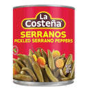 Piments Serrano 26 oz | Piments Serranos marinés en conserve | Par La Costeña