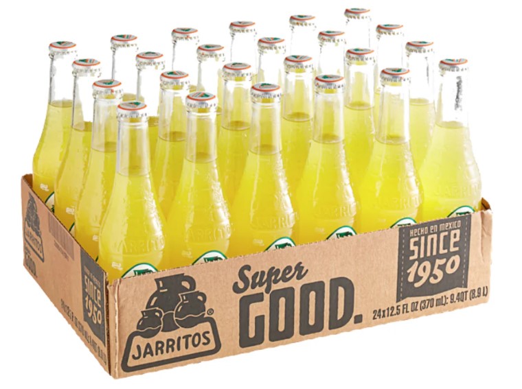 Jarritos Pineapple Soda | Jarritos De Piña | 24 Bottles of 370ml