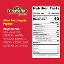 Sliced Jalapeno Red La Costena 7 oz | Can Sliced Jalapeno Red Pickled Peppers 199g | By La Costeña