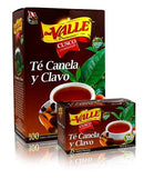 Cinnamon and Clove Tea 25 Bags | Te de Canela y Clavo | By Del Valle 37.5gr